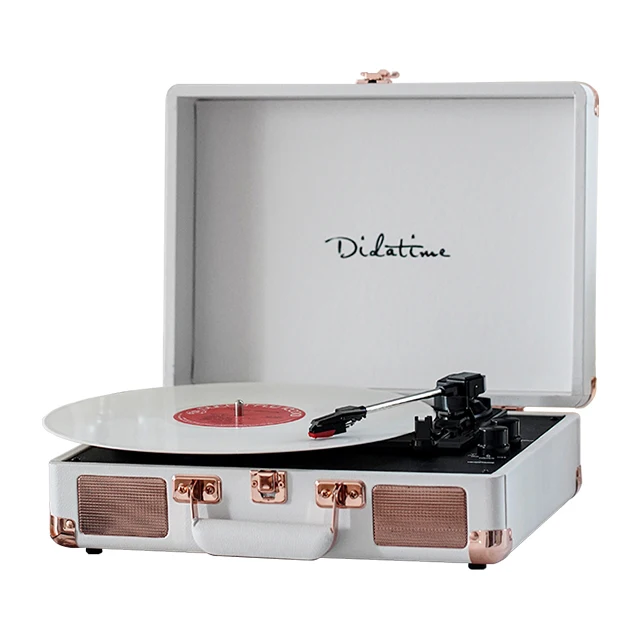 Source Phonograph BT speaker Portable one piece retro vinyl Bluetooth record player