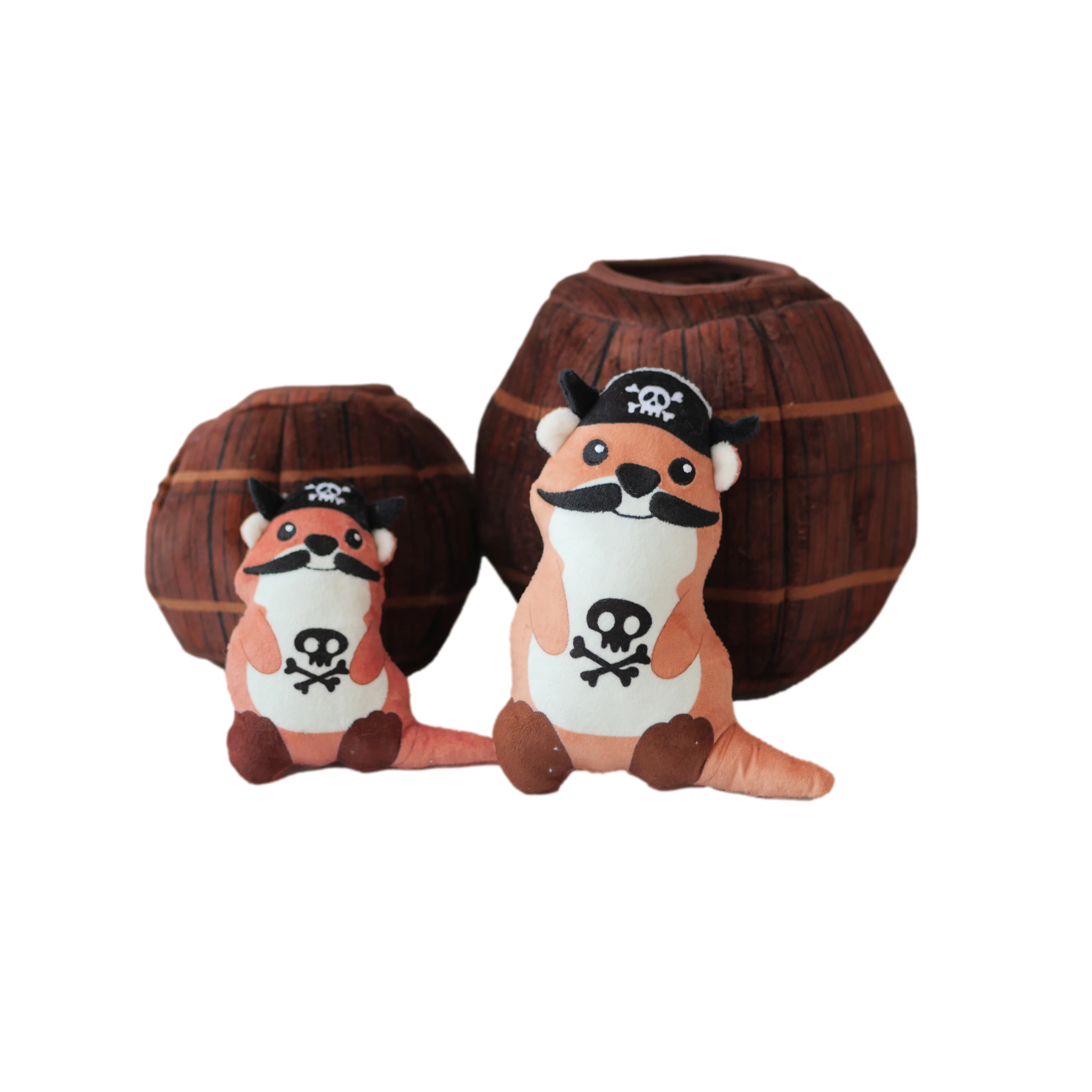 Customize Pirate Monkey Plush Toy Soft Stuffed Hanging Animal Toy Coconut Tress