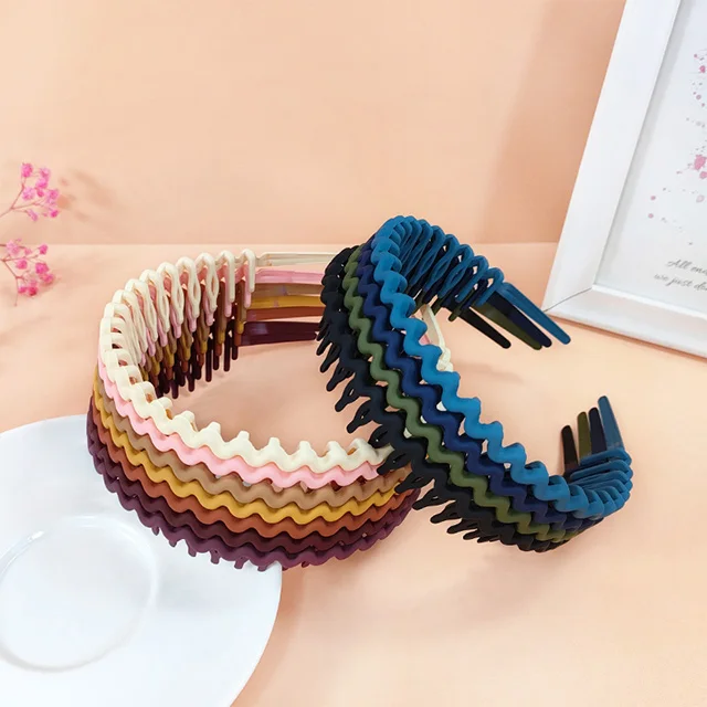 Wavy Toothed Fashion Hair Hoops  Acetate Acrylic Headbands Beautiful Hair Accessories for Women