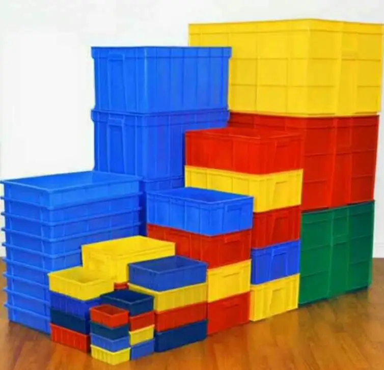 Made in China Best price agriculture vegetables fruit sea food storage plastic crate storage vented box turnover crate