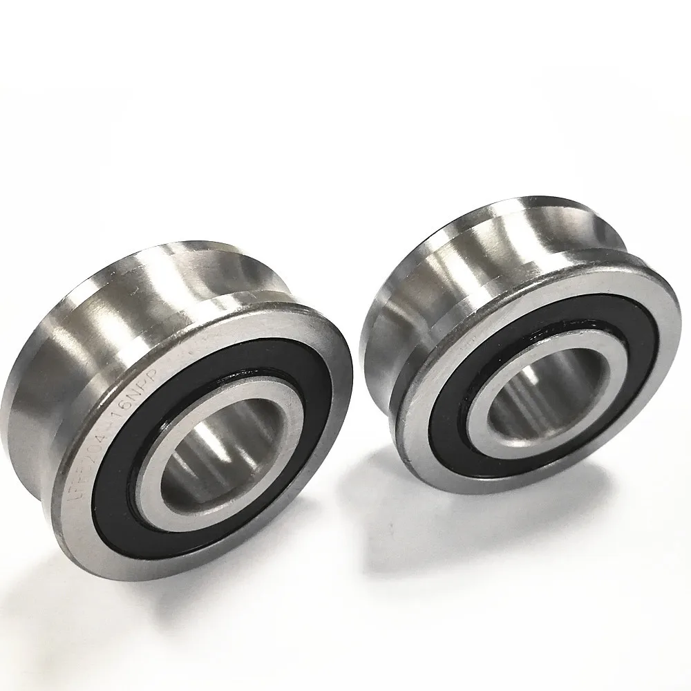 Gothic Profile track roller bearings for slide guide rail  LFR5302-10NPP LFR5302-10KDD 15mmX47mmX19mm U grooved track wheel