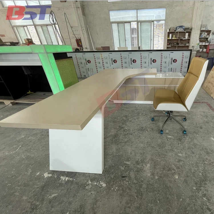 Top Manufacturers OEM Premium Office Furniture Manager Desk Popular Office Modern artificial stone Table CEO Executive Desk