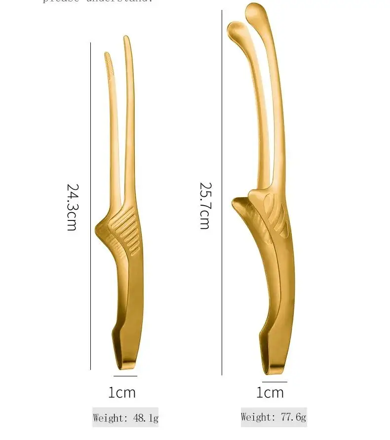 Kitchen Gadgets Restaurant Buffet Stainless Steel Tweezers Barbecue Tongs Kitchen Utensils Food Tongs