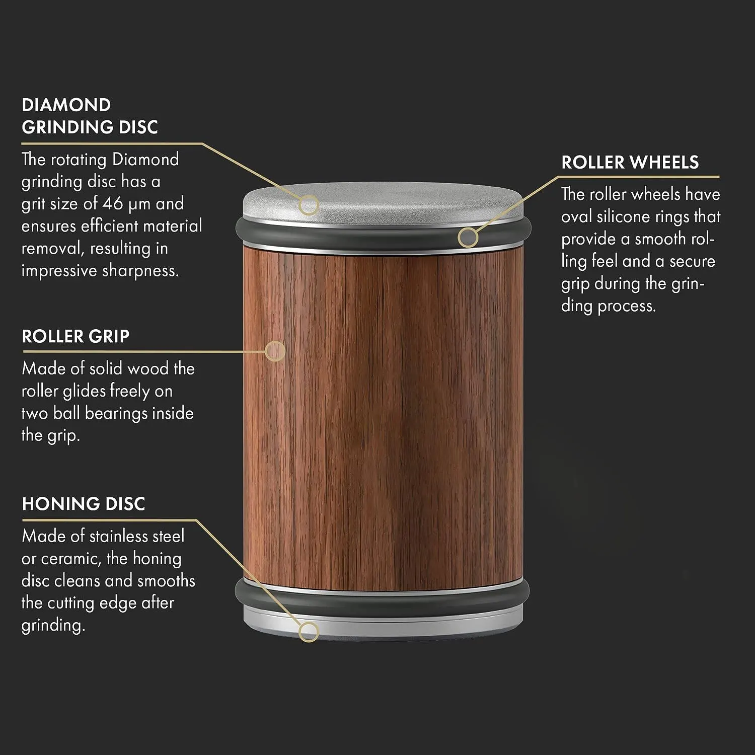 diamond coated ceramic stone grit disc manual sharpener roller pro magnetic edge adjustable angle rolling knife sharpener