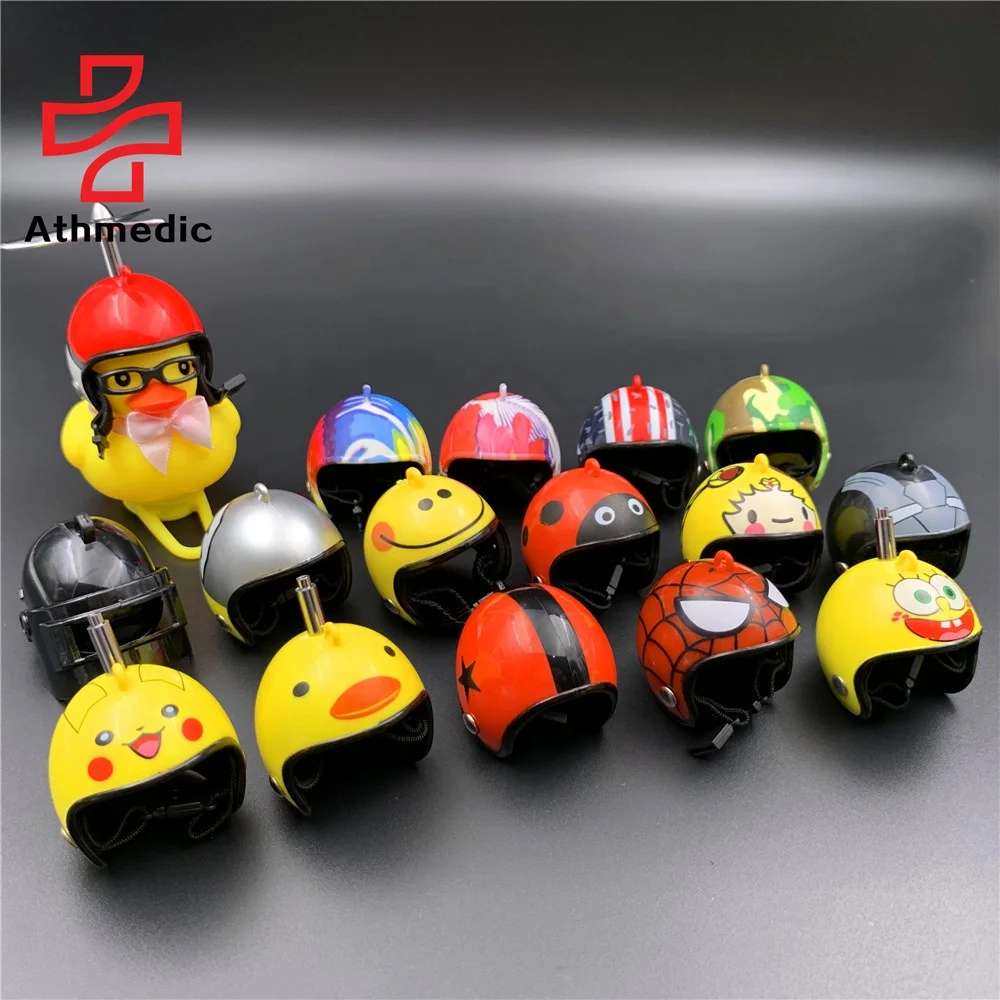 2023 Athmedic promotion gift Bicycle Horn bell Light Small Yellow Duck with Helmet