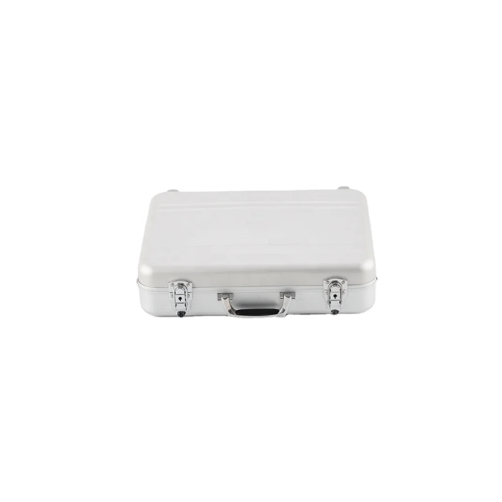 Glary  World Traveler European-style Aluminum Silver Laptop Attache Case Briefcase, custom Size james bond