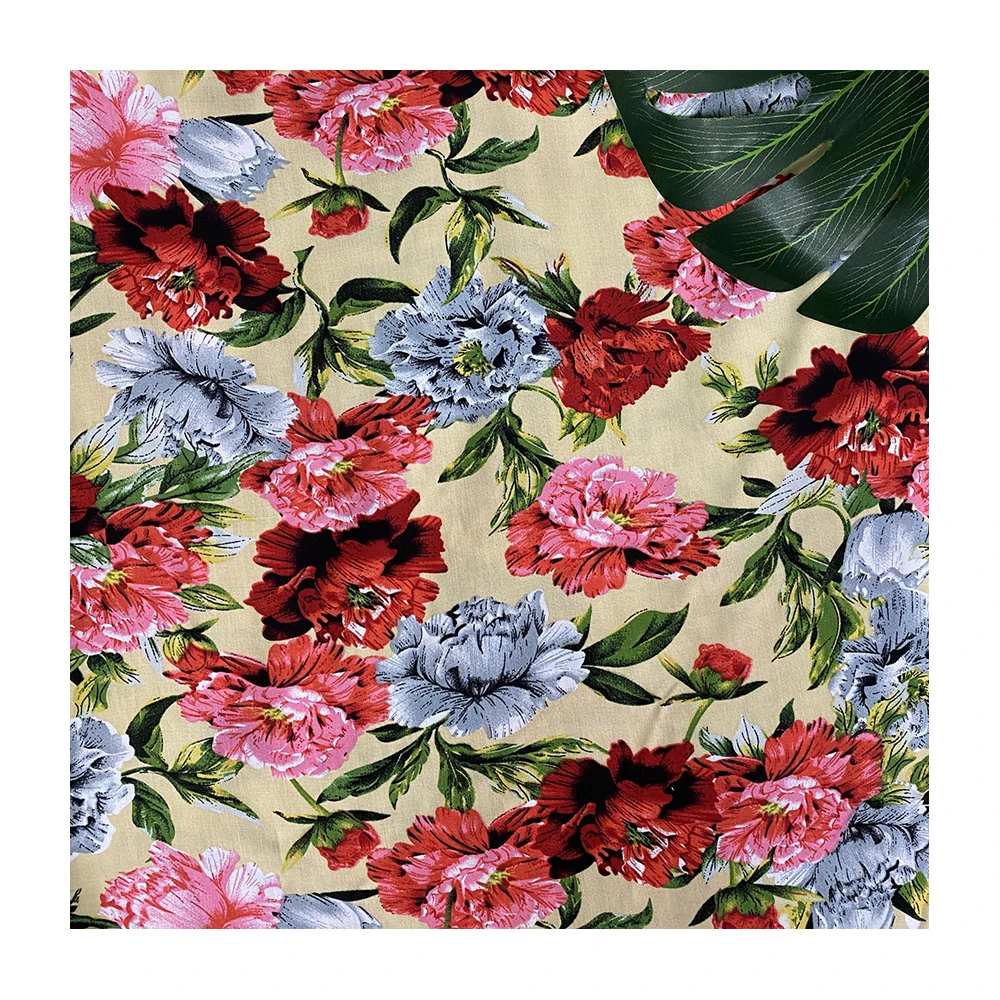 
2021 Summer Apparel Patchwork Floral Poplin Cotton Printed Fabric For Sewing Tissue Cloth 