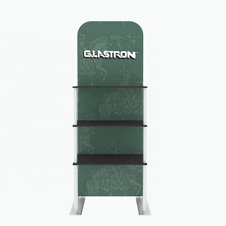 Tool Free Aluminum Modern High Quality Logo Printed Wholesale Other Trade Show Equipment Advertising Shelf Display Stand