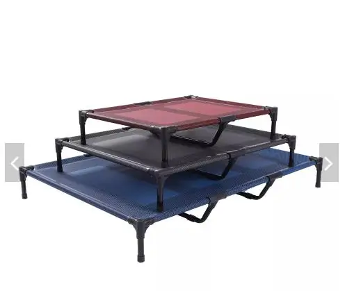 Наружная Водонепроницаемая Металлическая стальная рама охлаждающая кровать для домашних животных поднятая дышащая поднятая кровать для собак