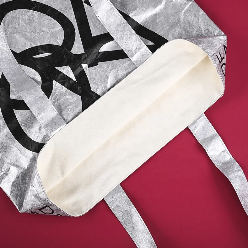 Легкая износостойкая бумага Tyvek Dupont вымытая бумажная сумка печать логотипа