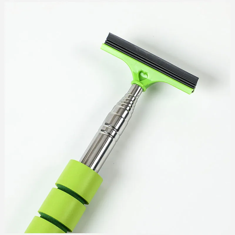 Car Rear view Mirror Wiper Stainless Steel Telescopic Retractable Layered Brush Head Window Wash Cleaning Brush Handheld Wiper