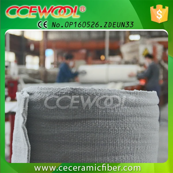 CCEWOOL heat resistant ceramic fiber fabric with SS wire