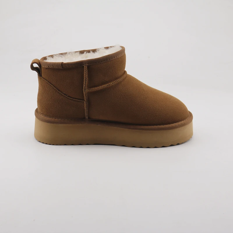 real fur high quality women sheep skin snow boots women  boots for winter warming shoes