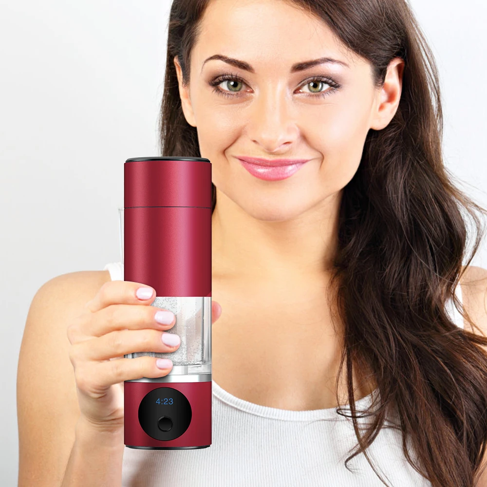 Suyzeko Wholesale portable hydrogen generator SPE PEM Electrolytic cell hydrogen water equipment 6000ppb hydrogen water bottle