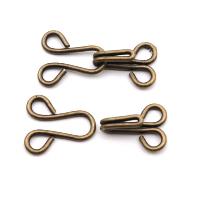 Garment Accessories Brass Hook And Eyes Metal Skirt Hook And Eyes For Trousers