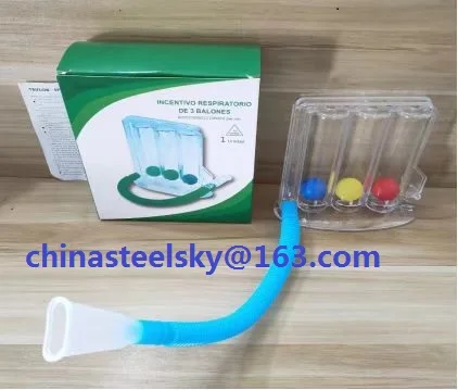 Deep breathing exerciser exercise device 3 ball incentive spirometer for spirometry training Portable respiratory exerciser