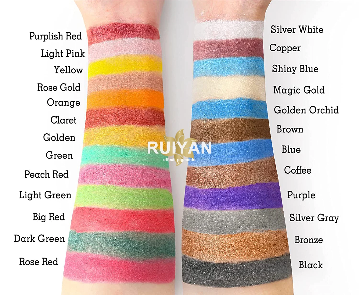 Mica Pigment Powder Pure 50 Colors for Soap Making Paint Nail Art Bath Bomb