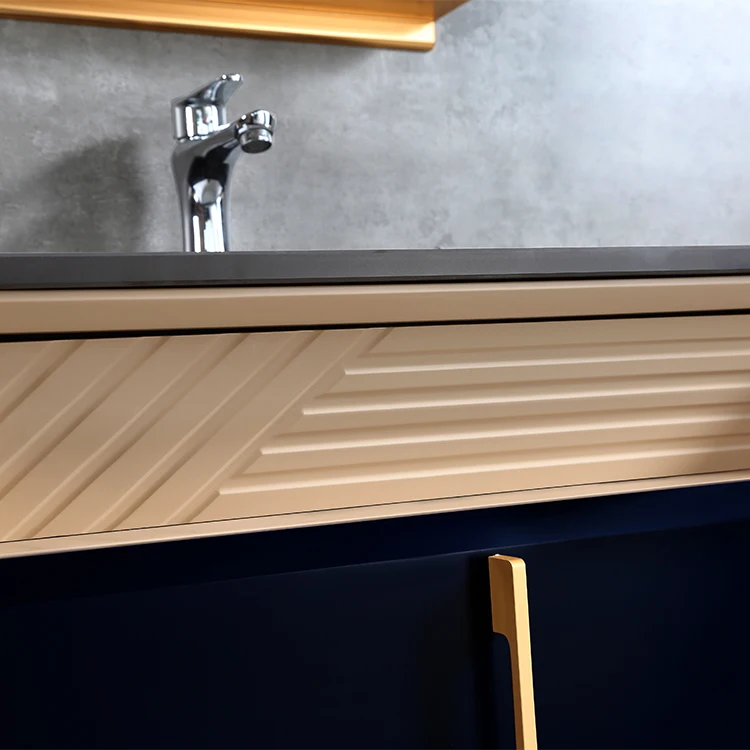 Top quality new design home decoration modern bathroom cabinet vanity with smart mirror