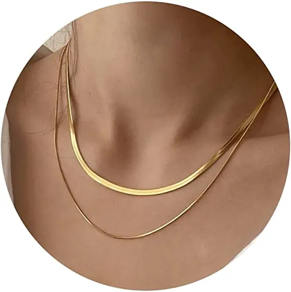 Hot selling products 2023 high quality chunky necklaces women jewelry stainless steel gold twisted rope chain necklace