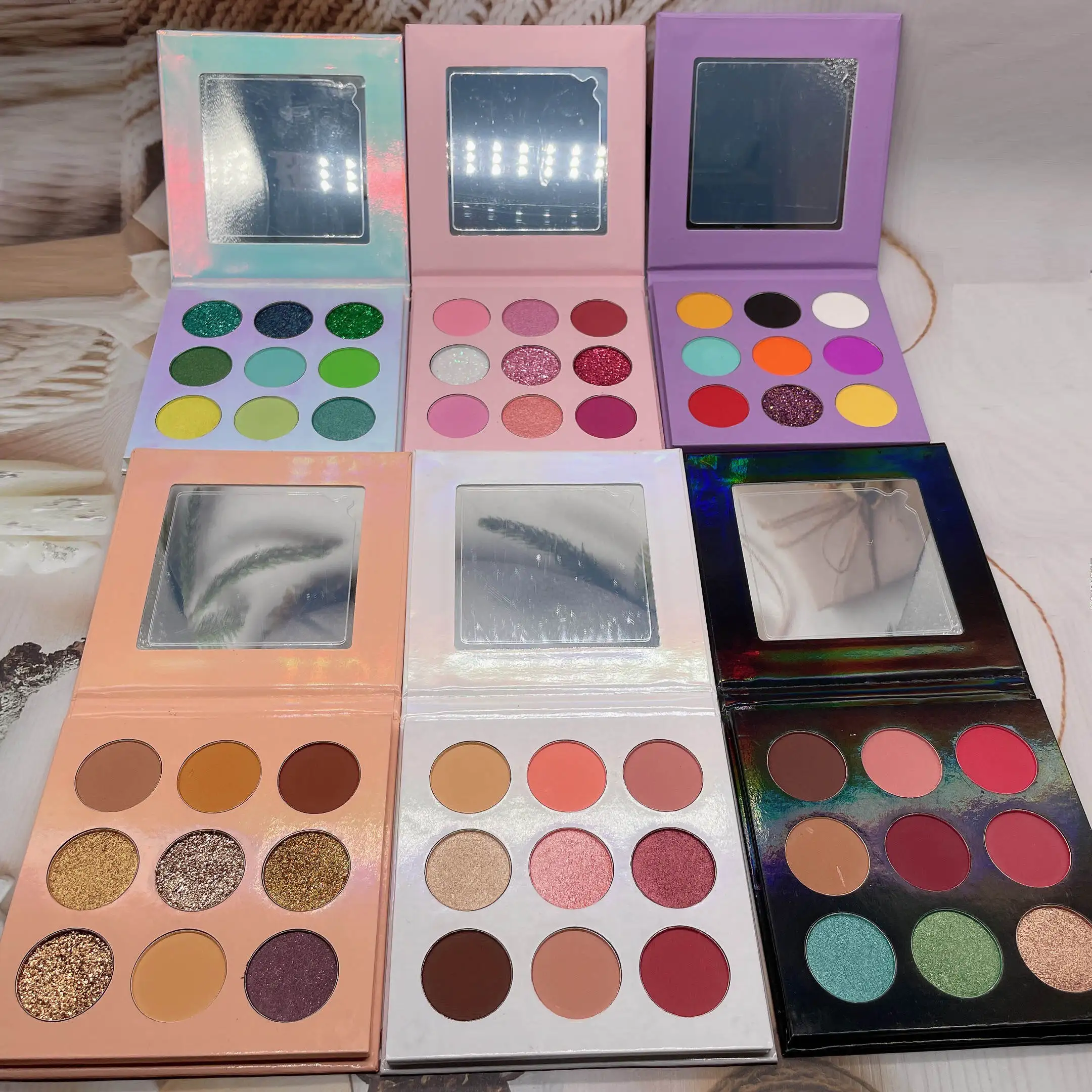 Newest Arrival Matte Eyeshadow Palette Private Label High Pigment Shimmer Eye Shadow Palette