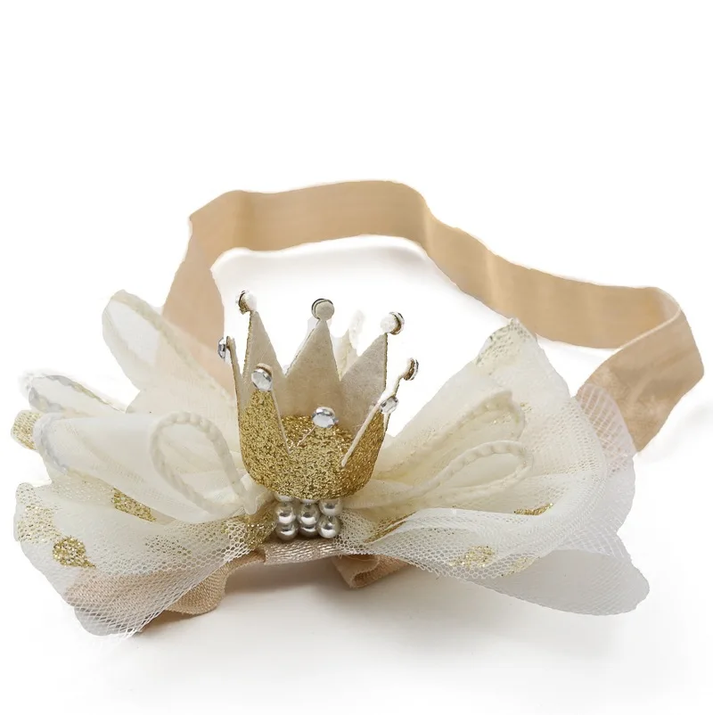 Baby girl  beautiful crown bow headdress Headband