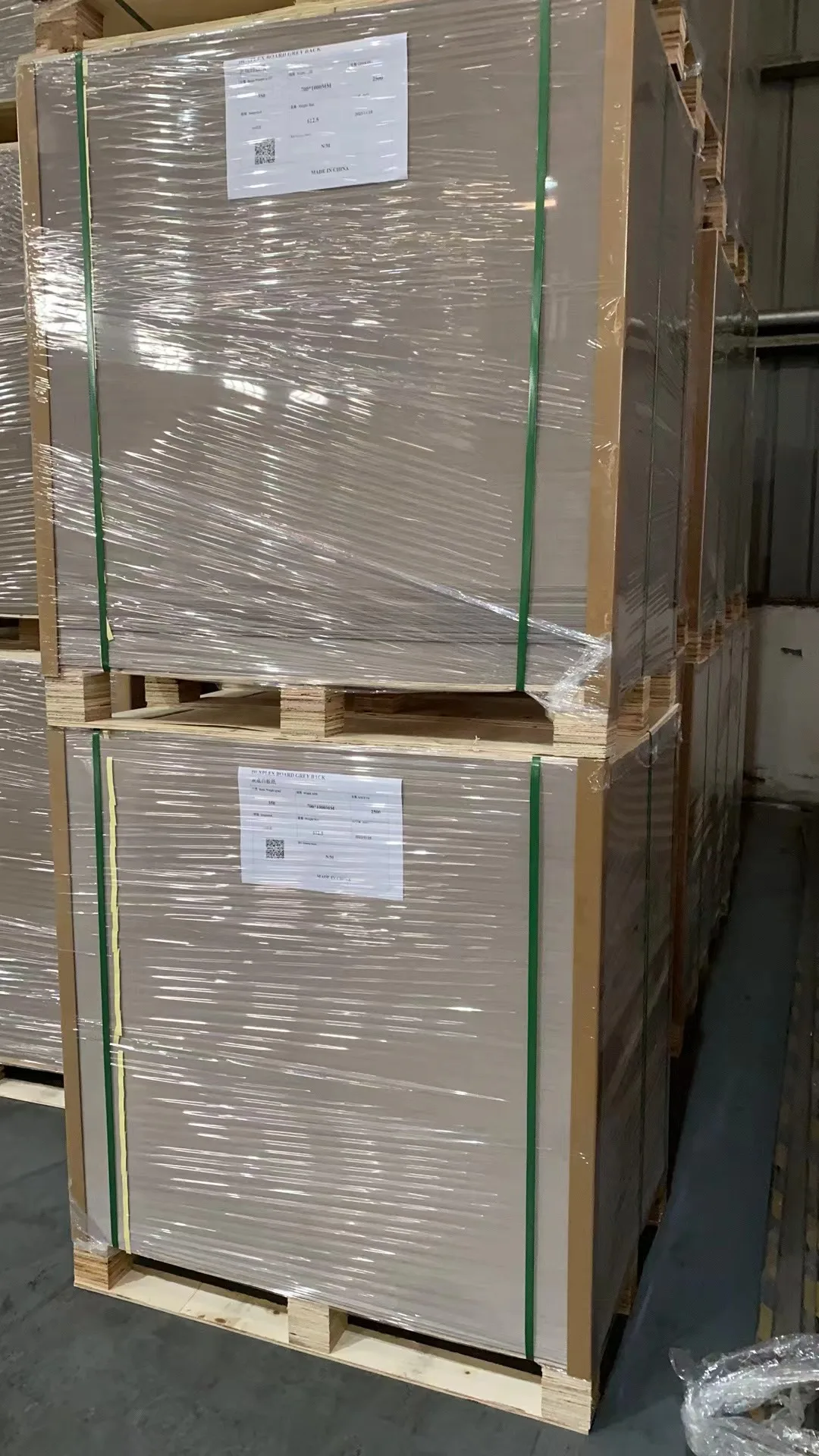 Premium quality  Wholesale  C1S duplex board gray back used for making cartons, bags,envelopes