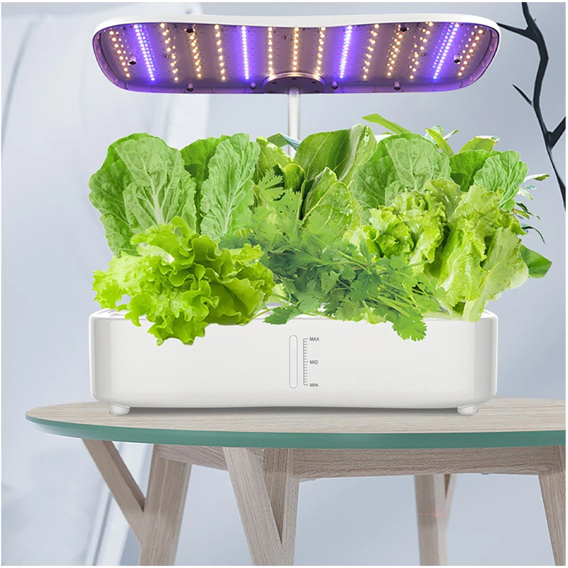 3.8L Water Tank Water Pump Smart Control 12 Slots Practical Mini Family Planting Grow Lights