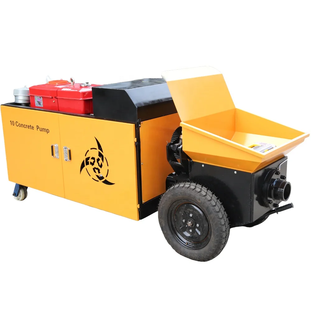 Small Stationary Auto Concrete Hydraulic Pump Concrete Pump Truck For Sale  Concrete Pump Trailer Price