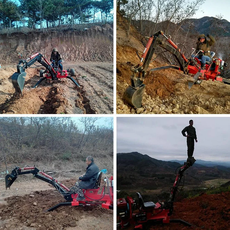 ATV or UTV Mini Backhoe Digger 9ph Trunk Towable Convenient Operation Backhoe Loader Price For Sale
