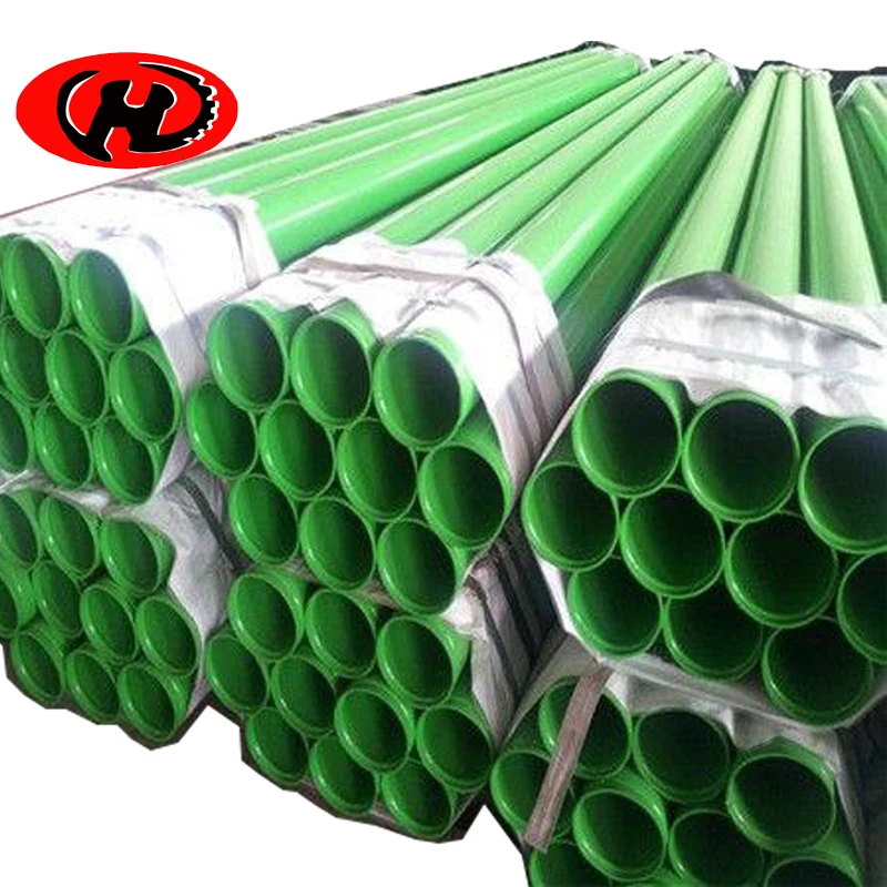 painted epoxy resin coating anti erosion round steel tube / mild steel pipe circular pipe