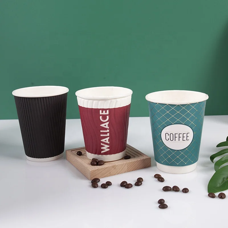 Kraft PLA Disposable Paper Cups for Food Water Carbonated Drinks Coffee Packaging Pe Paint Coat Food Packaging
