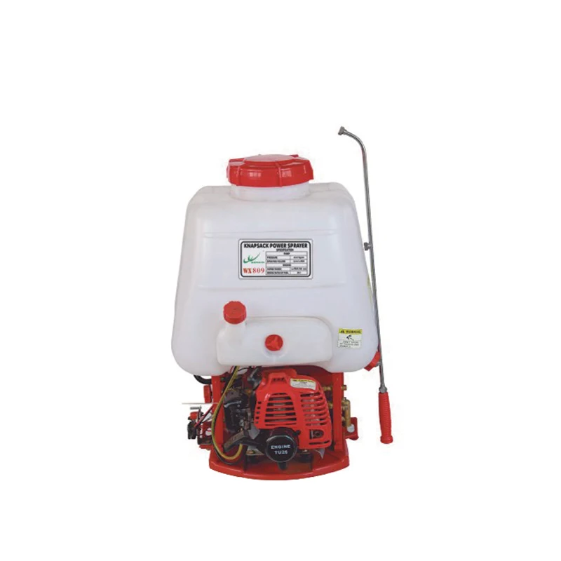 25L good quality 2 stroke gasoline engine operated knapsack power sprayer 809