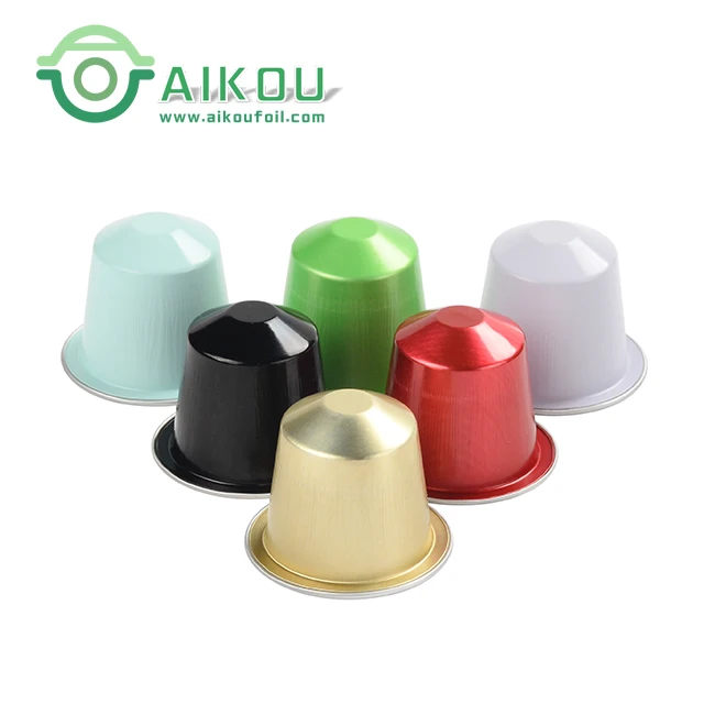  Капсульные кофейные капсулы Aikou nespresso с крышкой высокое качество индивидуальная Термоизолирующая крышка 15 мл алюминиевая фольга