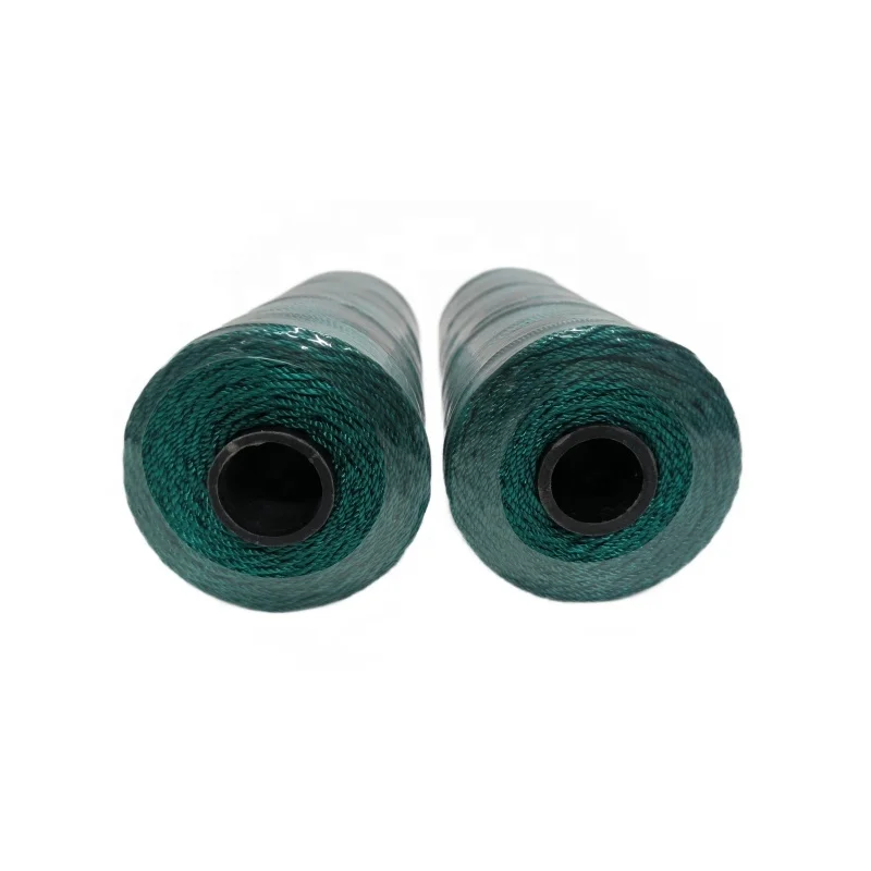 high quality Popular sale nylon/PE TWINE GREEN rope for fishing