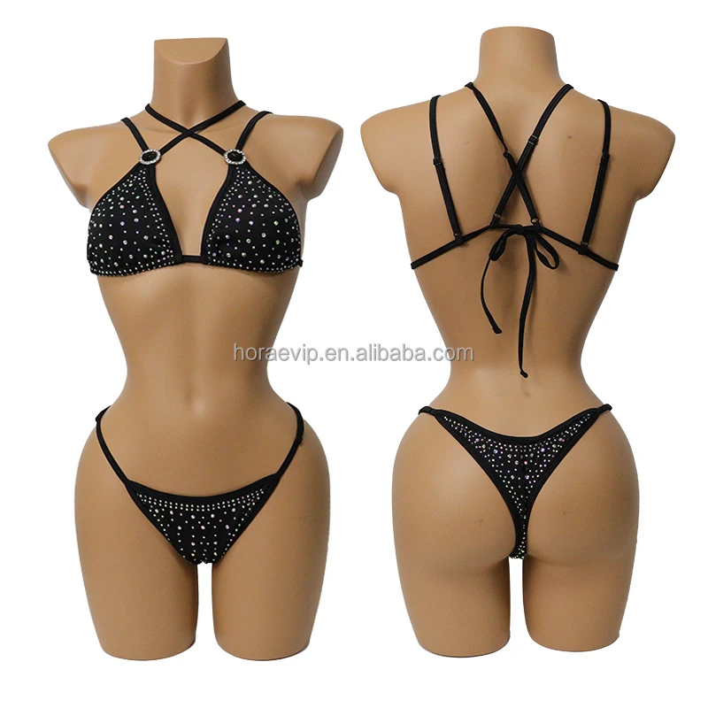 S648 New Style Sparkling Crystal Bikini Multiple Ways Wearing Sexy Rhinestone Swimwear