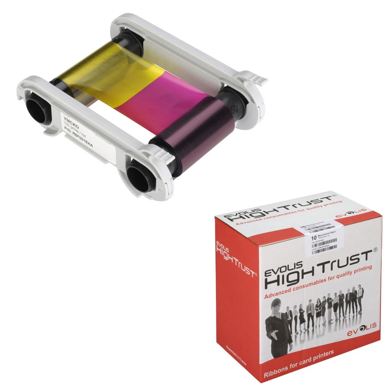 Evolis R5F008S130 YMCKO 300 prints/roll For Zenius/Primacy replace R5F008S130