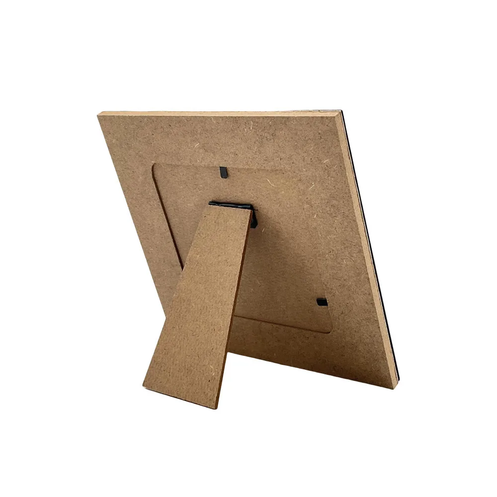 Wholesale Customized 4*4 MDF Wood Color Design Photo Picture Frame for Gift Tabletop Home Decorative Office Bedroom