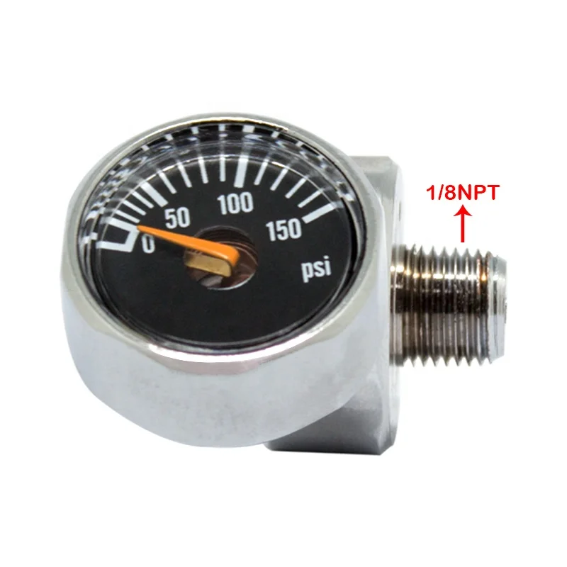 Мини 150PSI 1/8NPT манометр компрессора для пейнтбола PCP воздушный