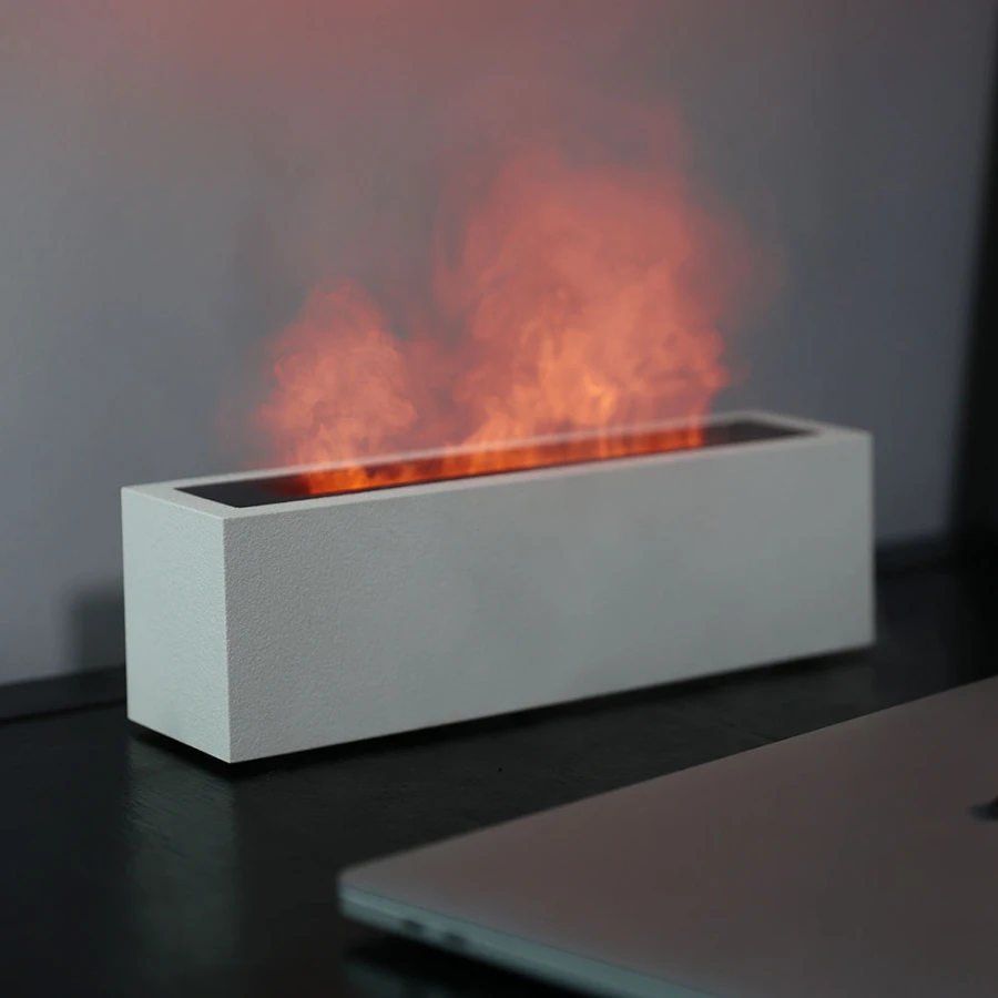 AromaNano New Custom Logo Fire Flame Light Humidifier Essential Oil Volcanic Flame Aroma Diffuse