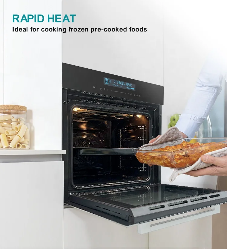 High Quality Enamel Built in Oven Conventional Fan Electric Kitchen Oven 74L Convection Oven