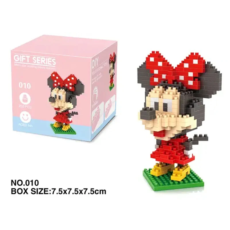 2024 Mini Cartoon Mouse Compatible with DIY Assembling Particles Micro Educational Diamond Building Blocks Sets Kids Toys