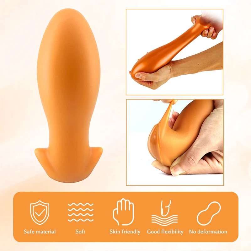 Liquid Silicone Anal Plug Adult Anal Sex Toys  For Couple Homosexual Multi-size sex products