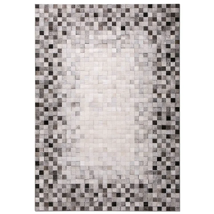 Factory Wholesale Luxury Leather Carpets Cowhide Rug for Home Center Living Room Carpet