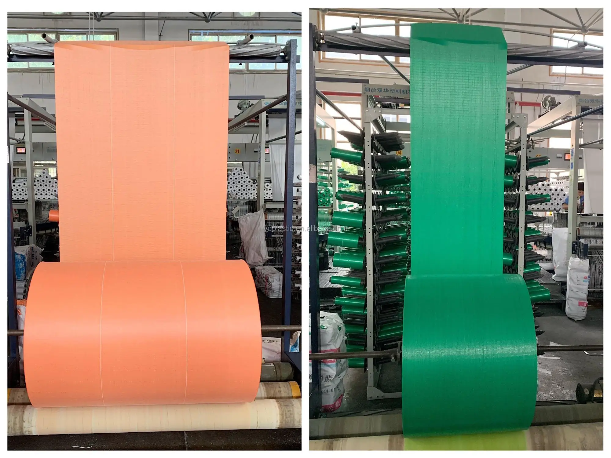 China Polypropylene Woven Bag Fabric Pp Roll PP material fabric roll For PP Bags Making