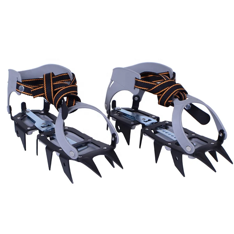 XINDA  steel 12 teeth ice climbing crampons for high mountains 6km maximum