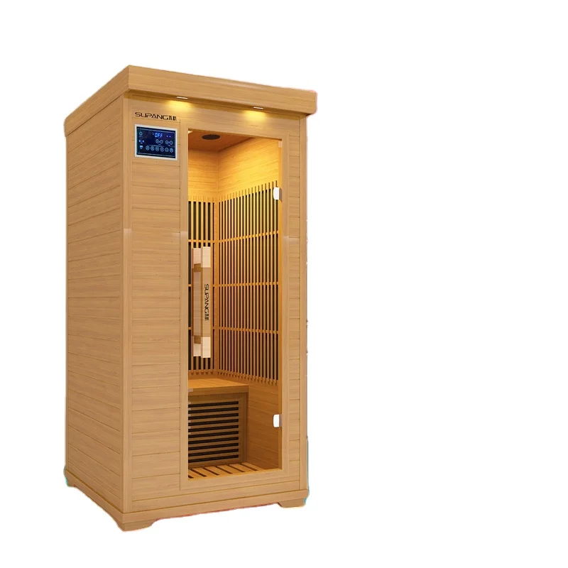 Deluxe wood steam dry sauna 1 persons soft Bluetooth USB computer power beauty sauna room