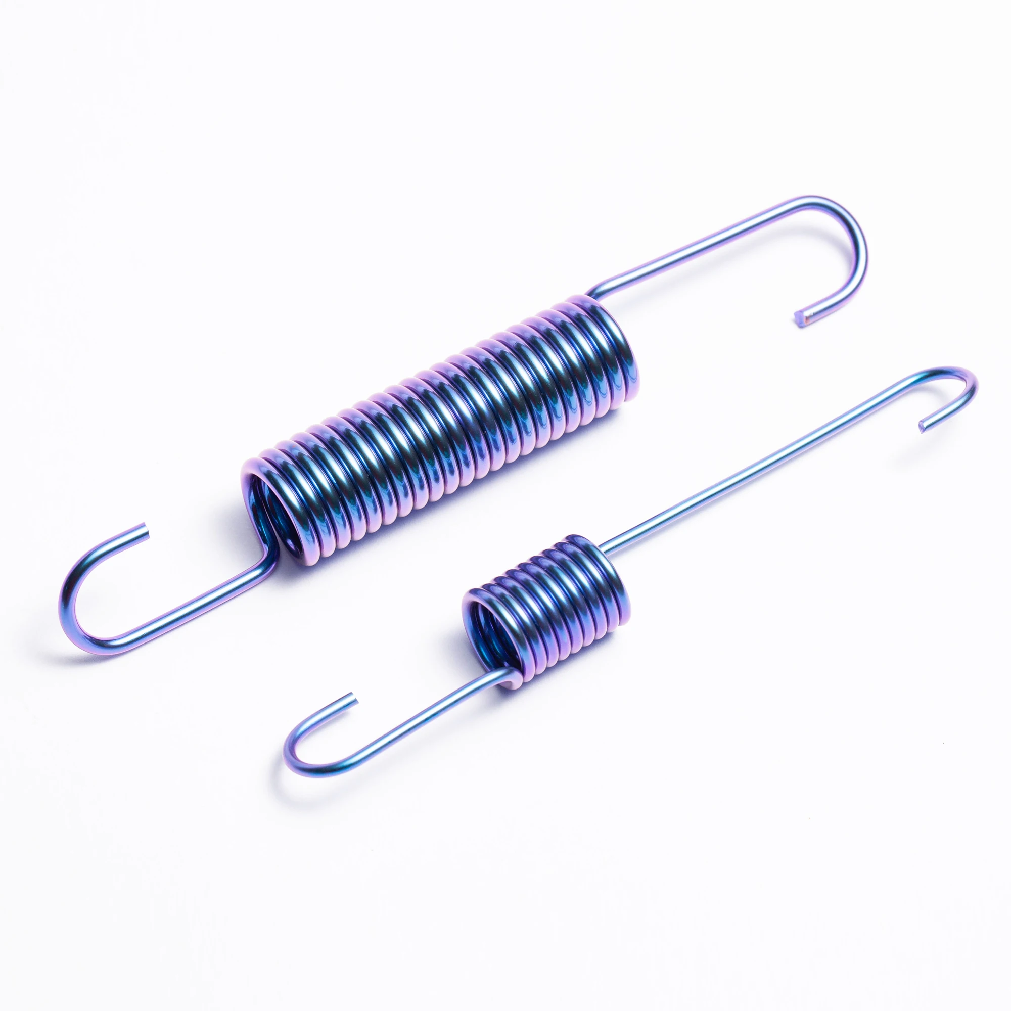 Titanium Alloy Pullback Spring Double Tension Black Coating Spiral Coil Style Motorcycle Hardware Compression/Extension/Torsion