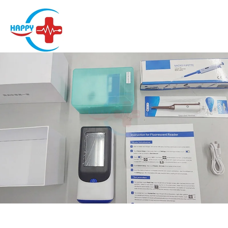 HC-R065B Factory price portable Veterinary POCT fluorescent reader, wifi POCT analyze