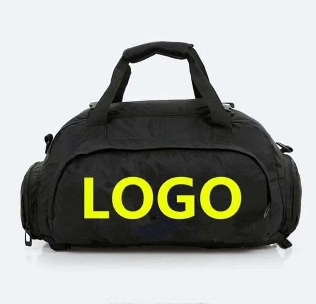 Custom Logo Man Waterproof Sport Duffel Bags Durable Gym set with shoe compartment