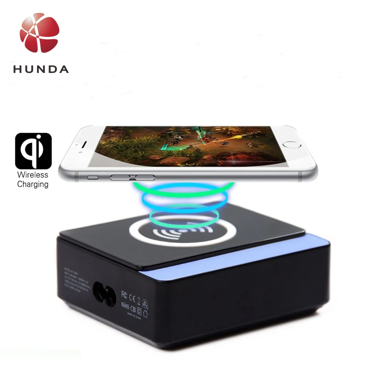 Универсальное беспроводное зарядное устройство HUNDA 2020 Qi для быстрой зарядки мобильного